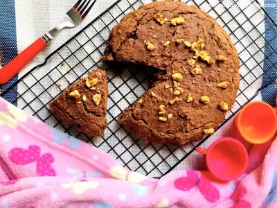 EGGLESS RAGI BANANA CAKE