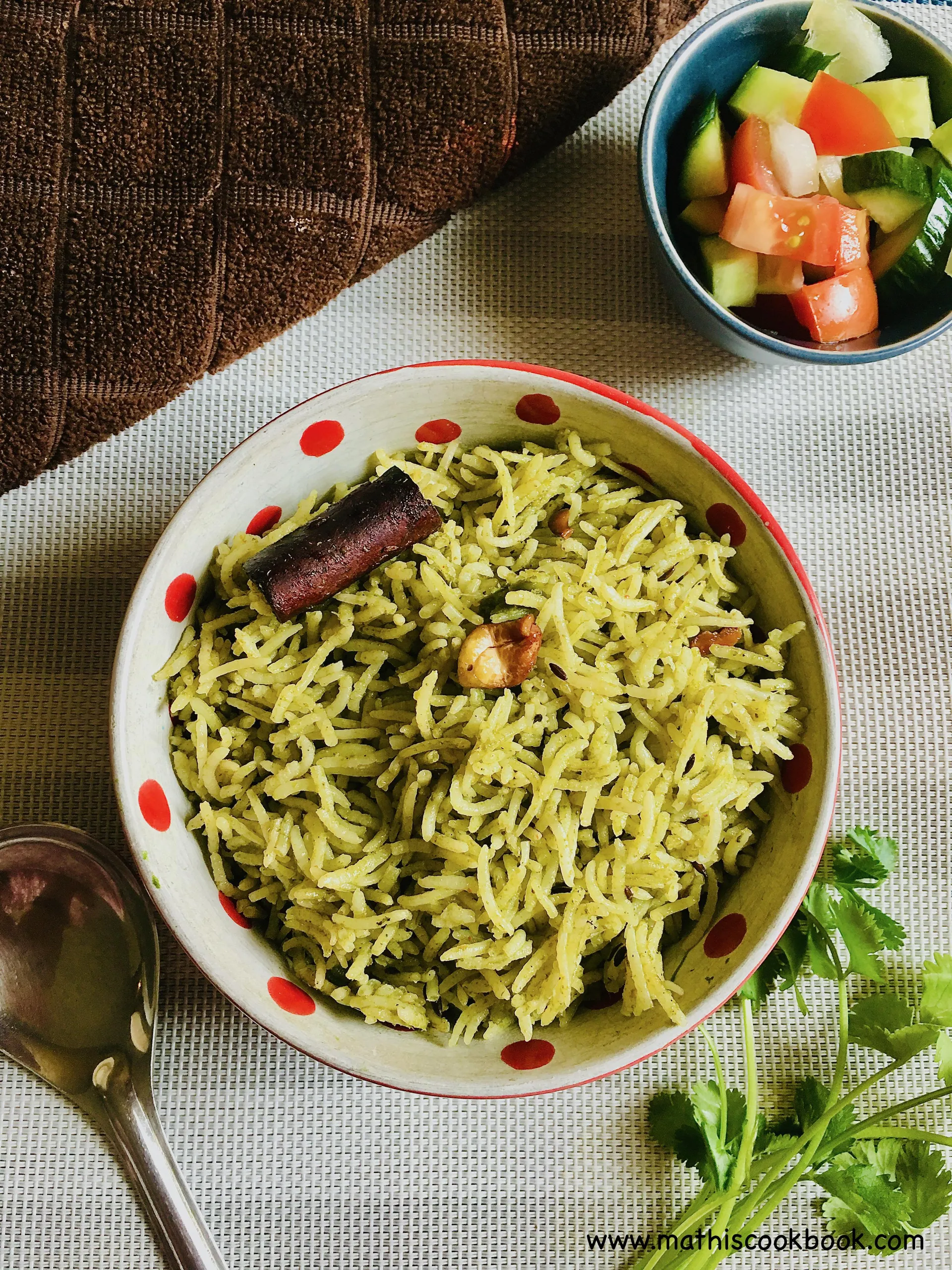 CORIANDER PILAF/ CORIANDER RICE