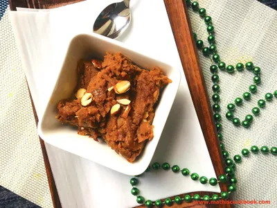 Watermelon Rind Halwa